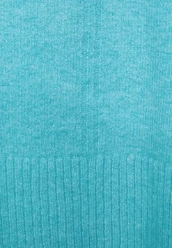 Longpullover Mit Stehkragen