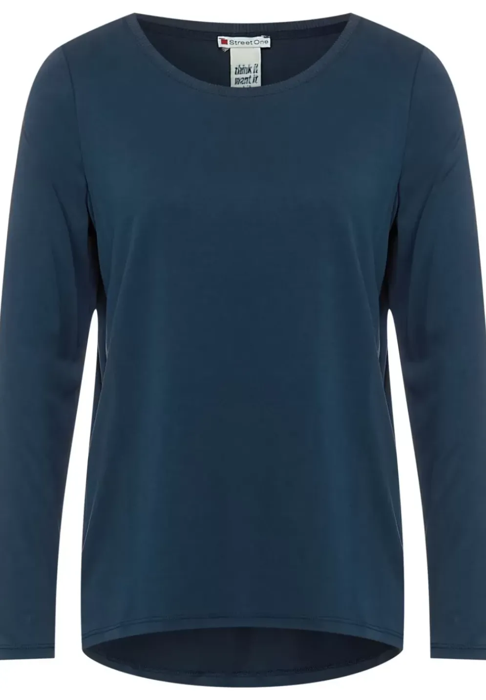 Longshirt In Seidenoptik