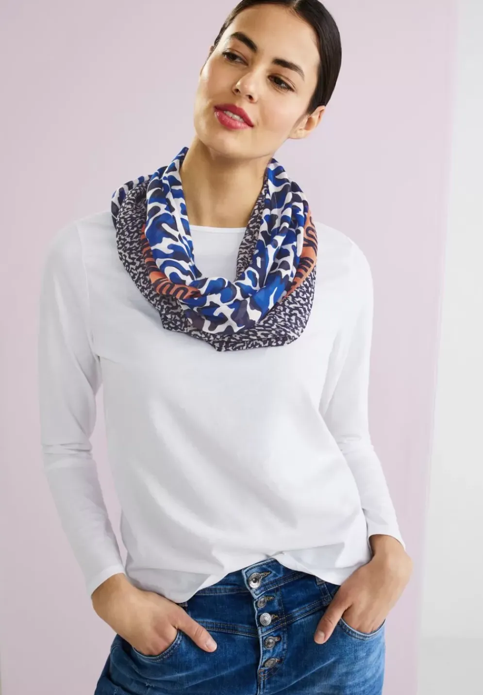 Loopschal Mit Leo Print