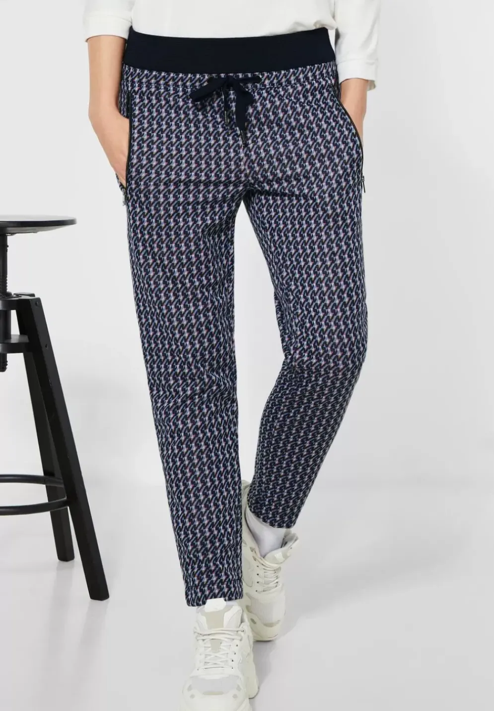 Loose Fit Hose Mit Muster