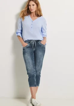 Loose Fit Jeans In 3/4-Lange