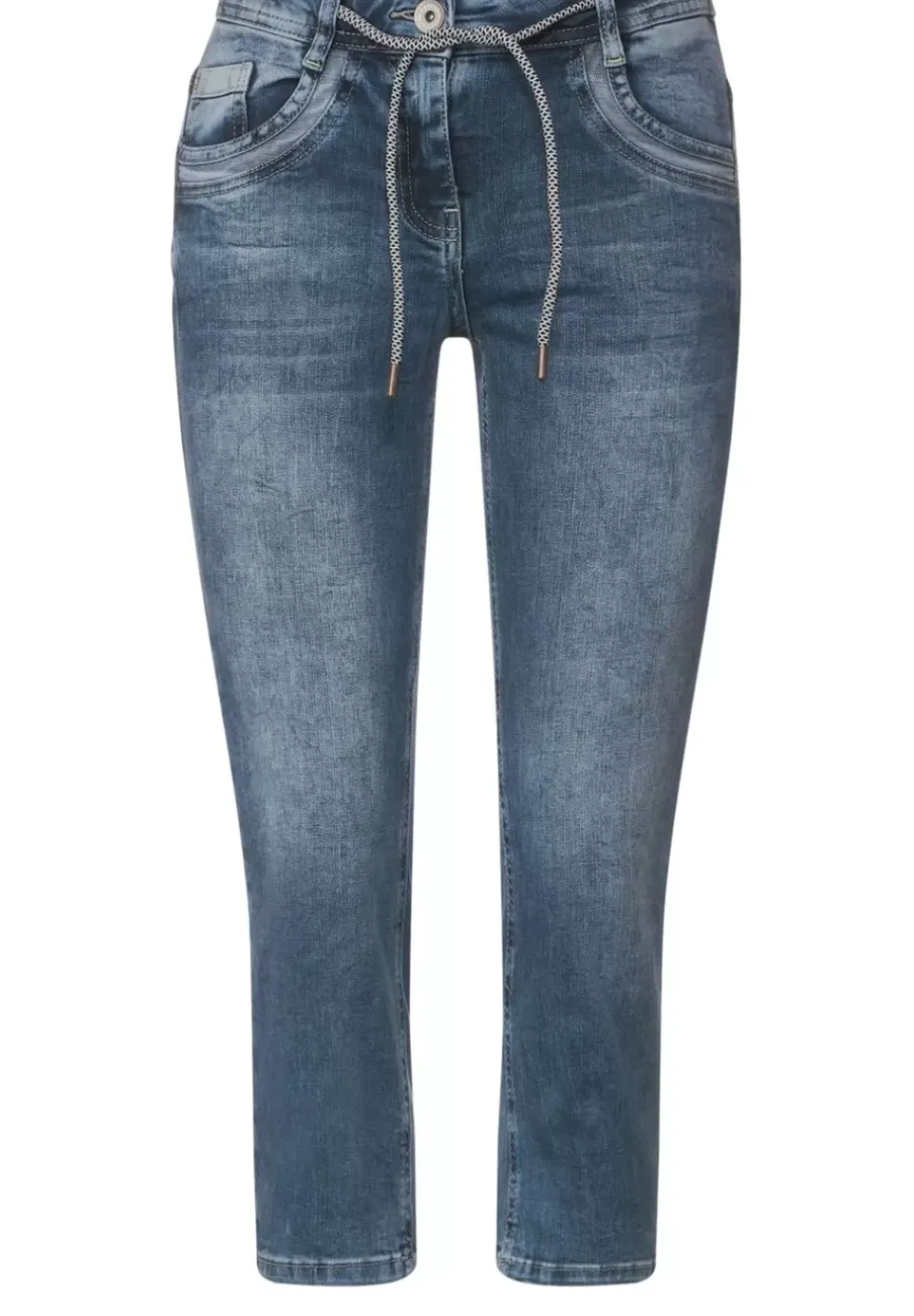 Loose Fit Jeans In 3/4-Lange