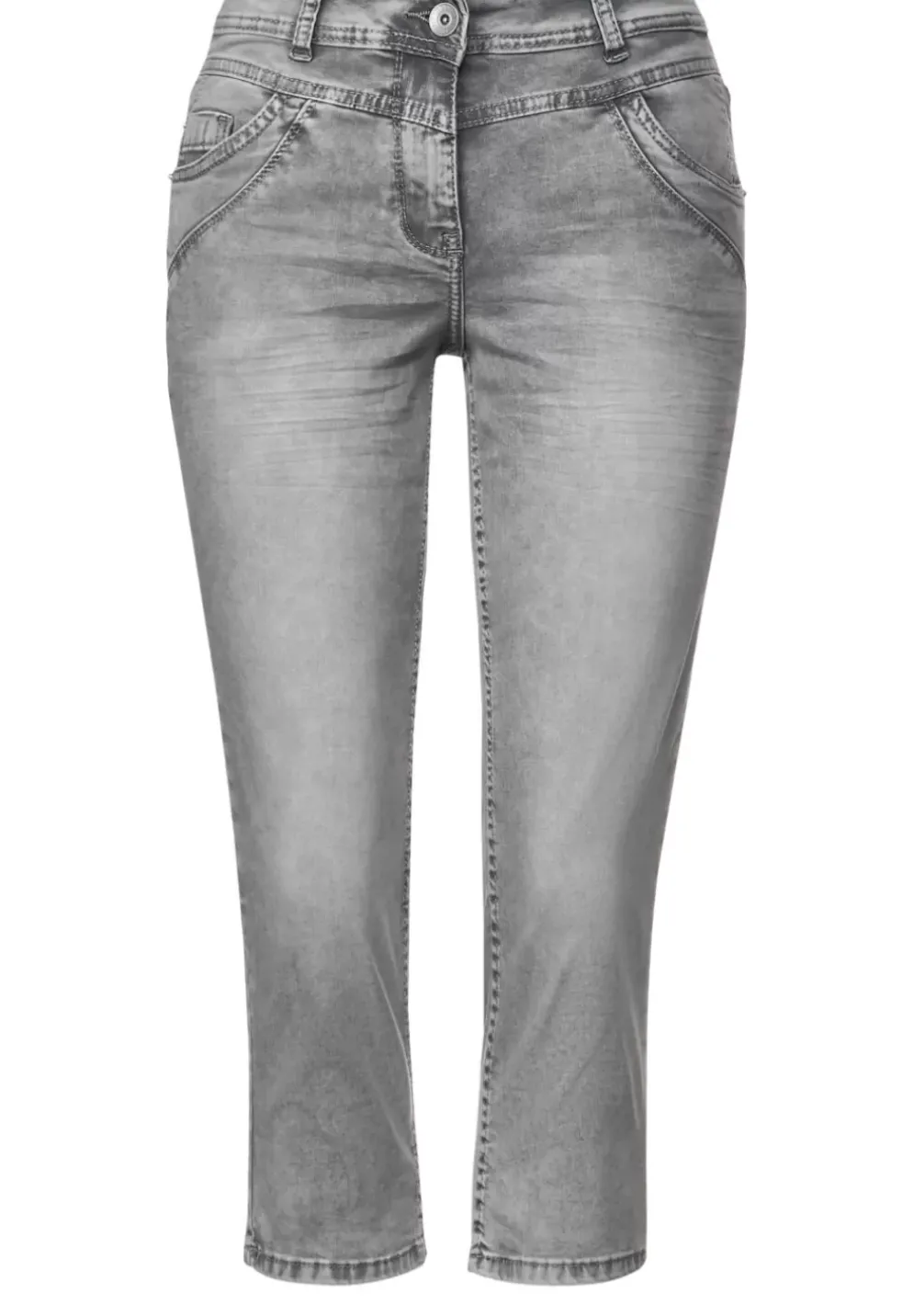 Loose Fit Jeans In 3/4-Lange