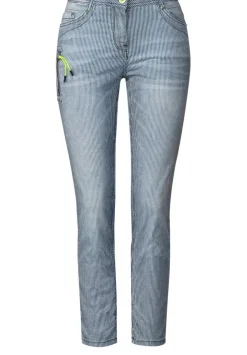 Loose Fit Jeans Mit Streifen