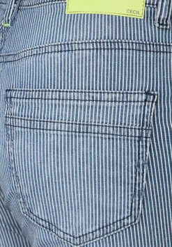 Loose Fit Jeans Mit Streifen