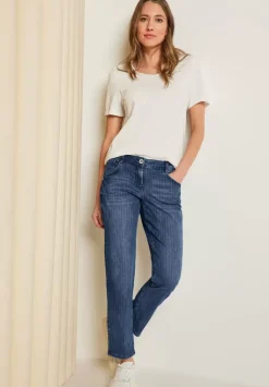 Loose Fit Jeans Mit Streifen