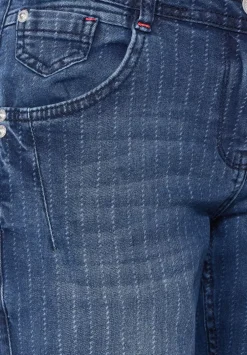 Loose Fit Jeans Mit Streifen