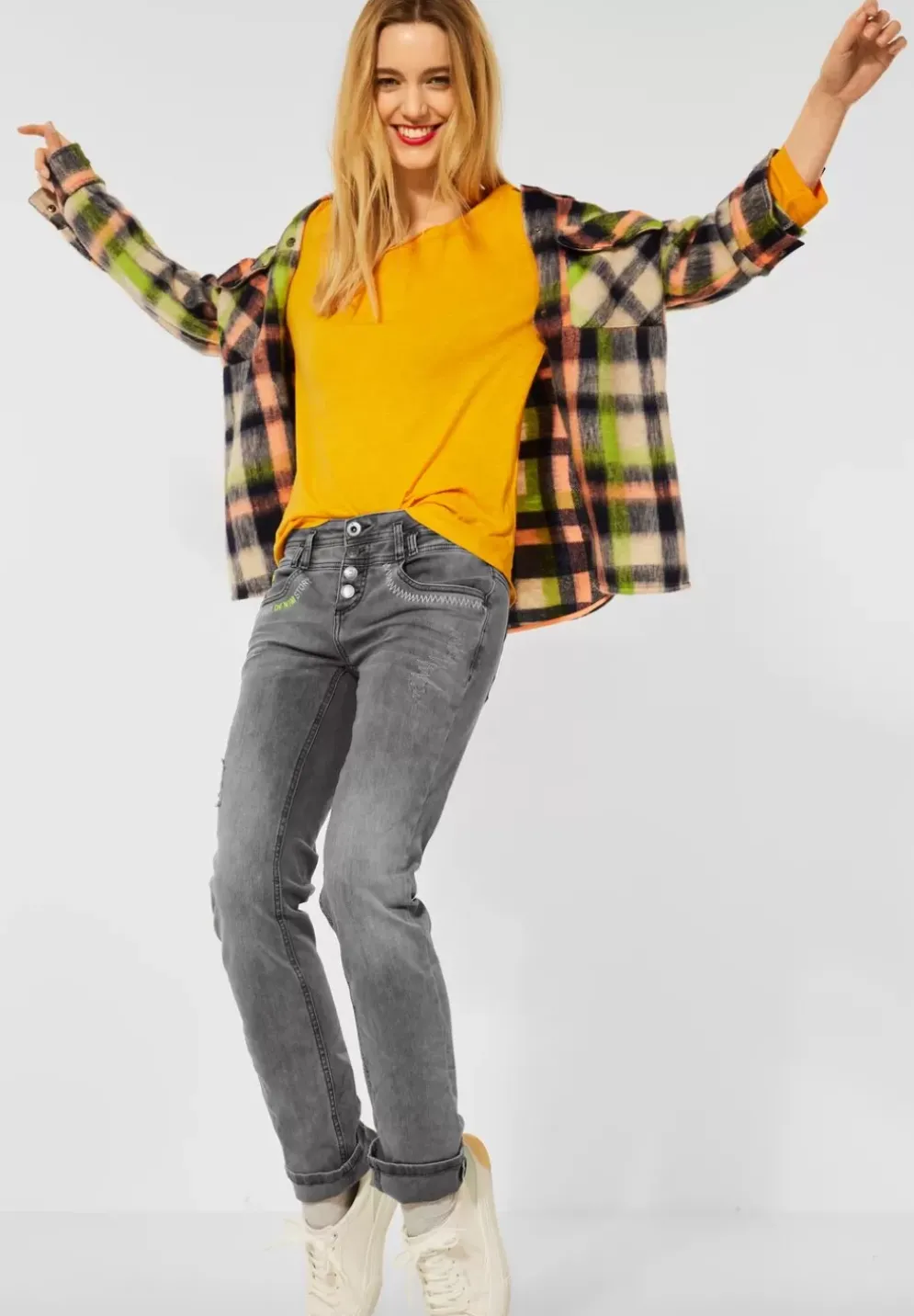 Loose Fit Jeans Zum Krempeln