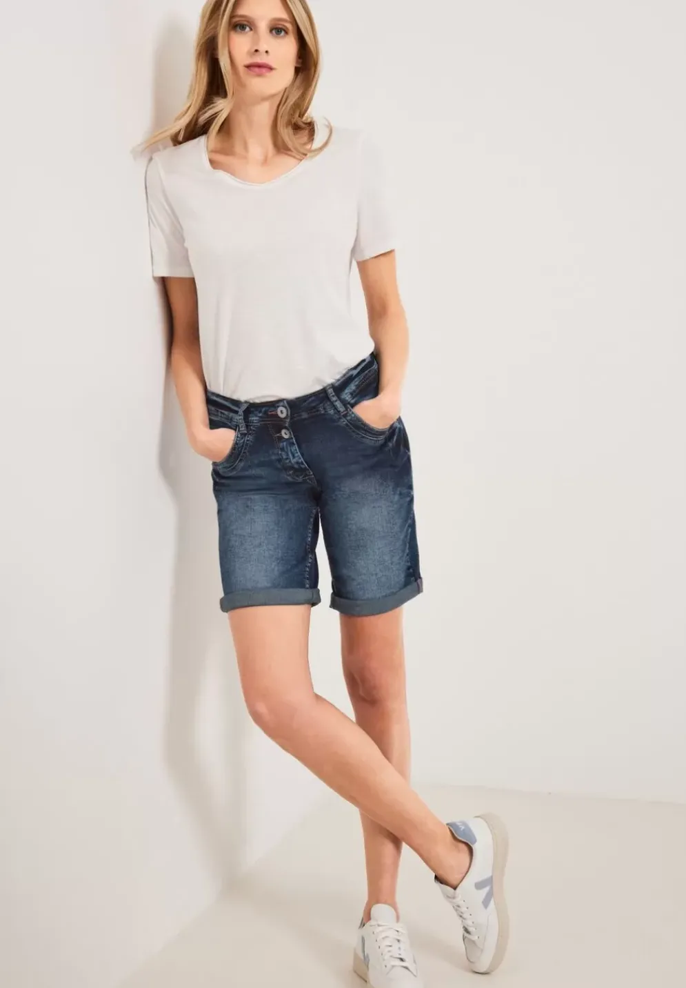 Loose Fit Jeansshorts