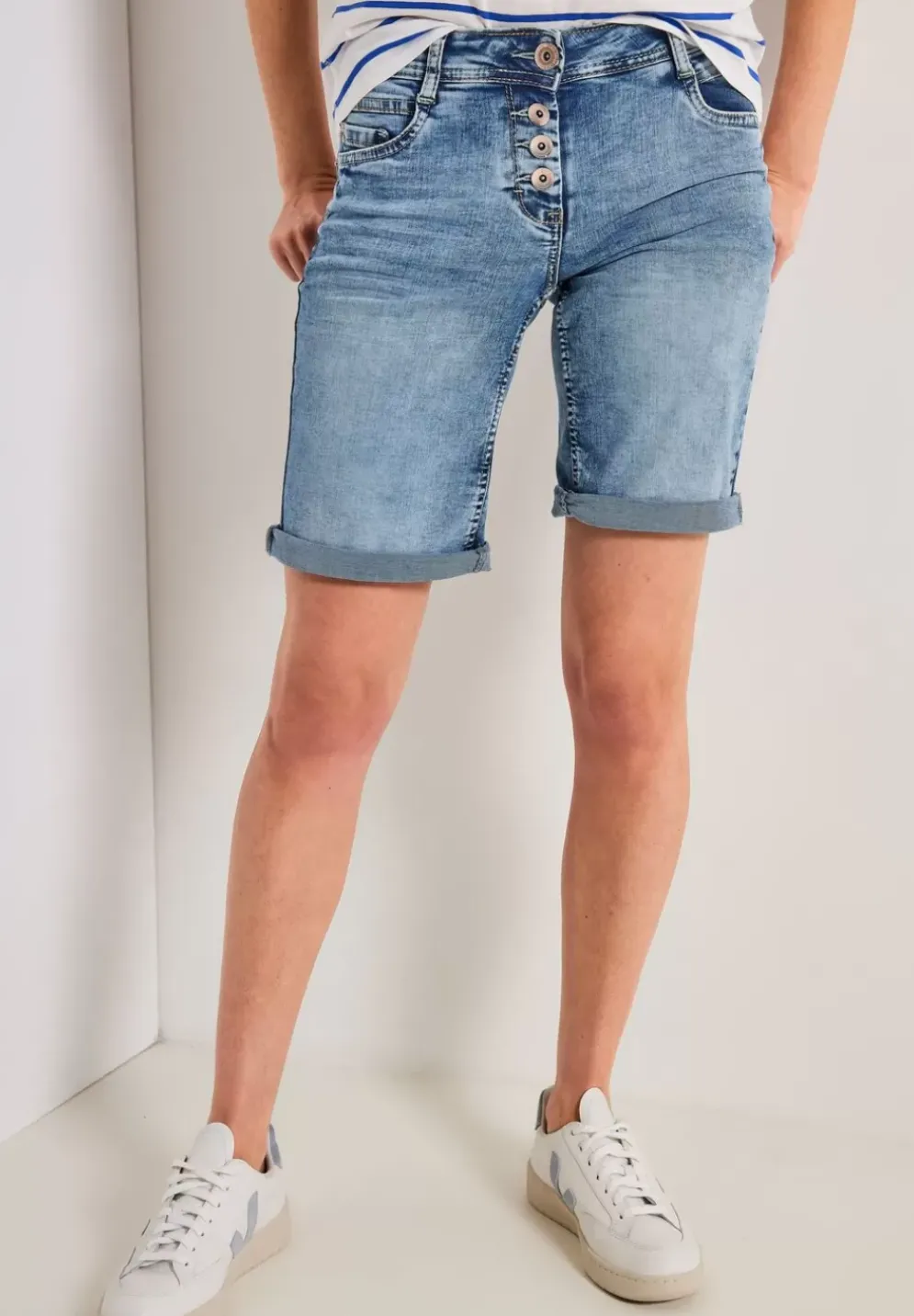 Loose Fit Jeansshorts