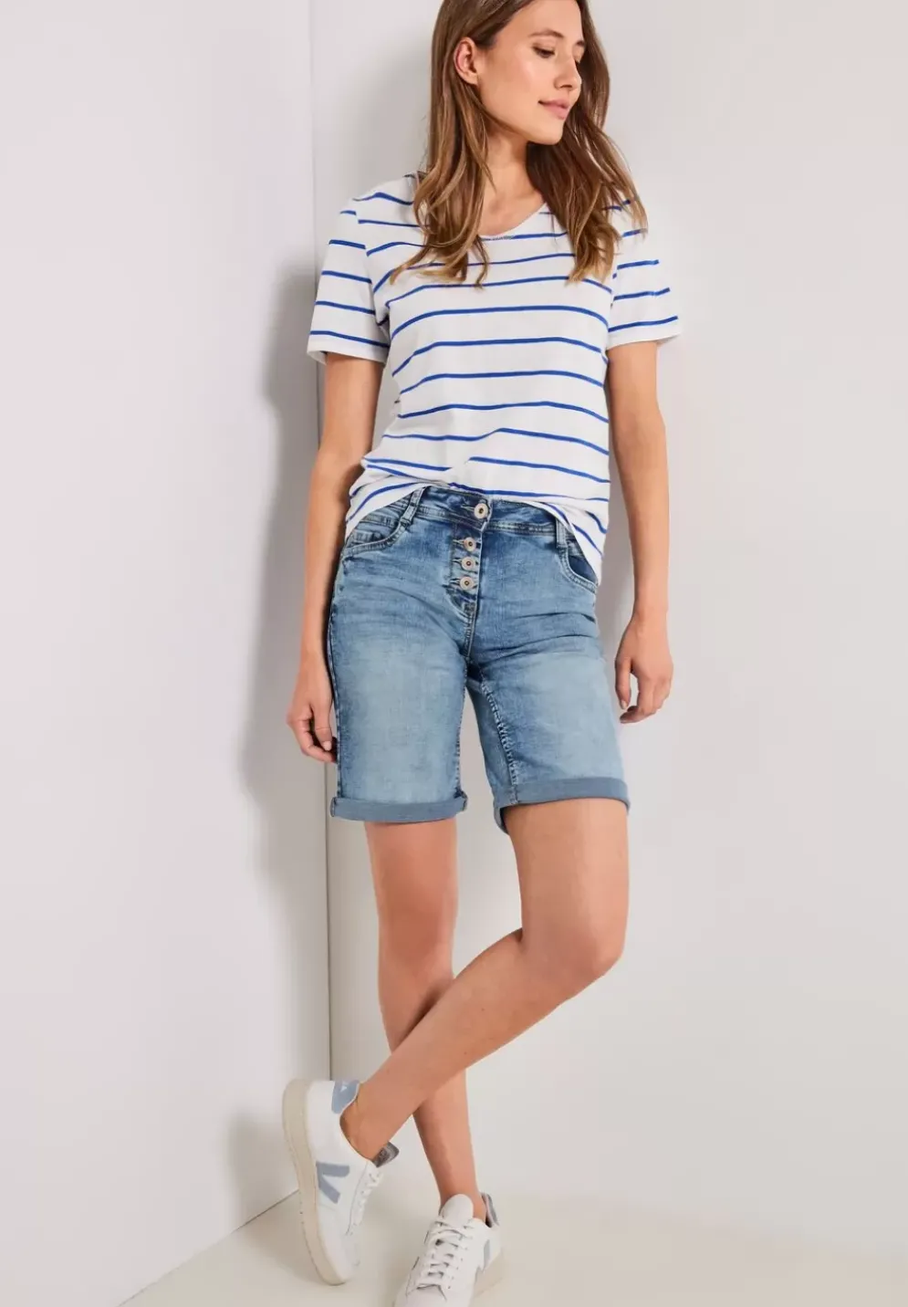 Loose Fit Jeansshorts