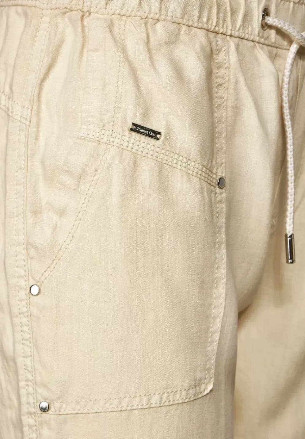 Loose Fit Leinenhose