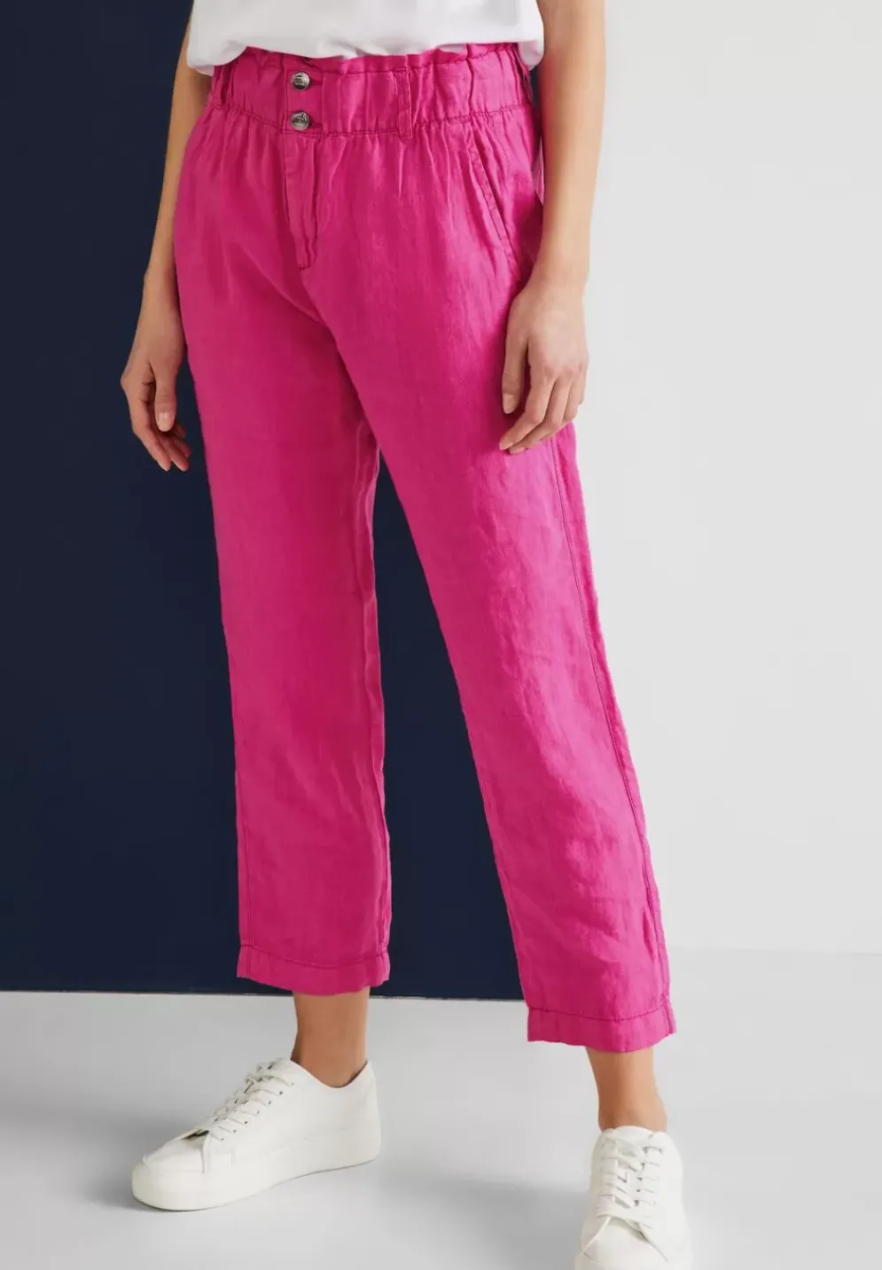 Loose Fit Leinenhose