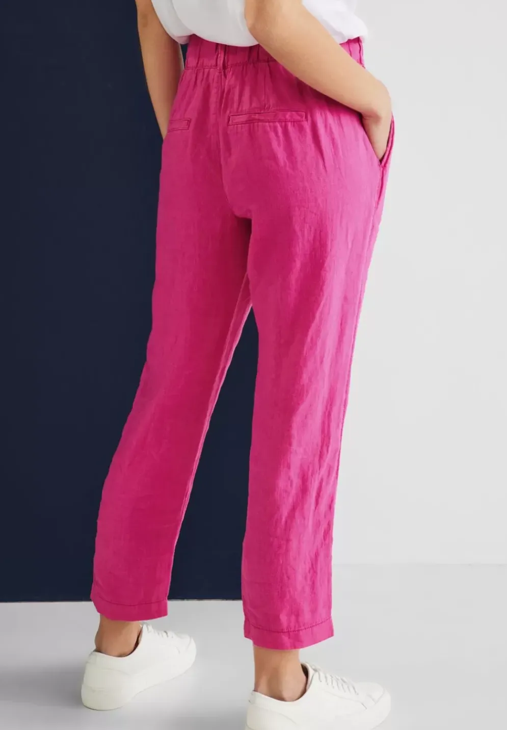 Loose Fit Leinenhose