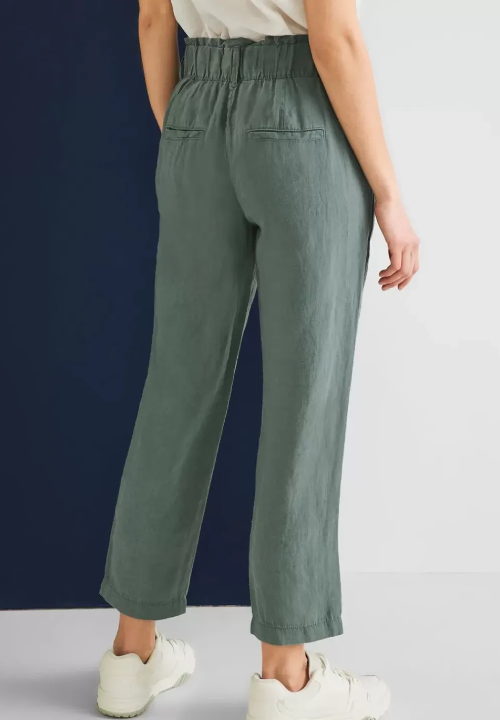 Loose Fit Leinenhose