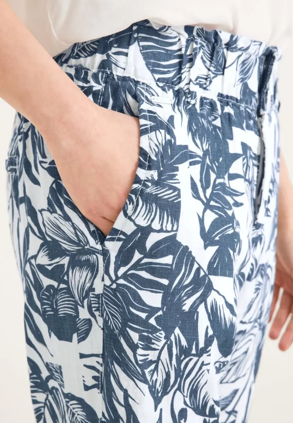Loose Fit Leinenhose
