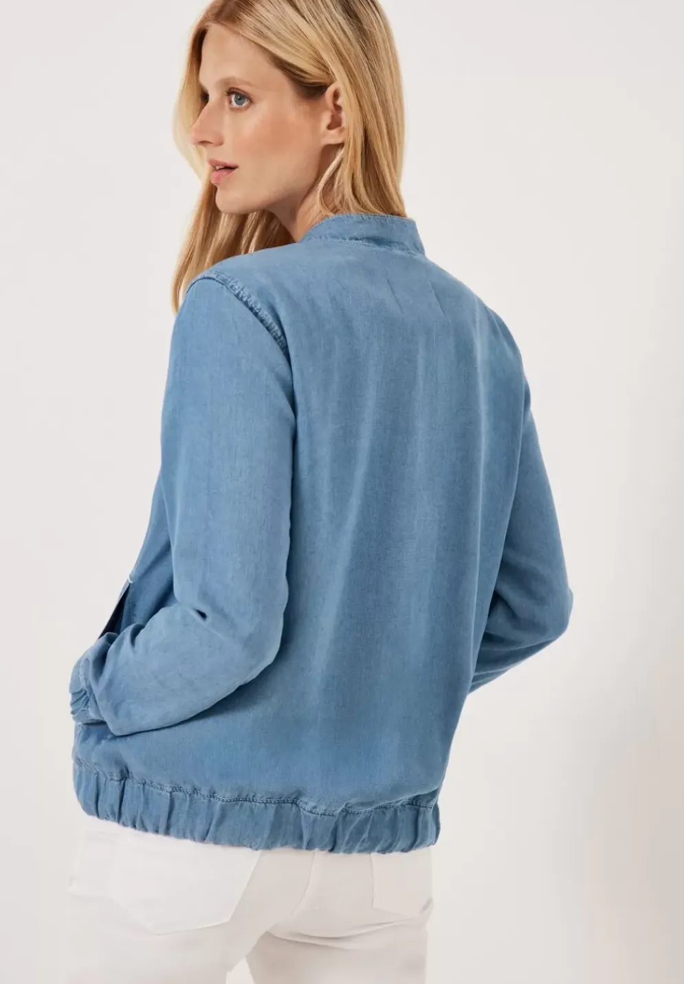 Lyocell Jacke Mit Zipper