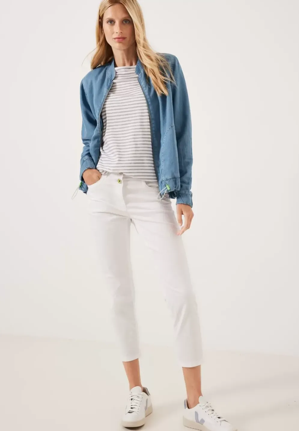 Lyocell Jacke Mit Zipper