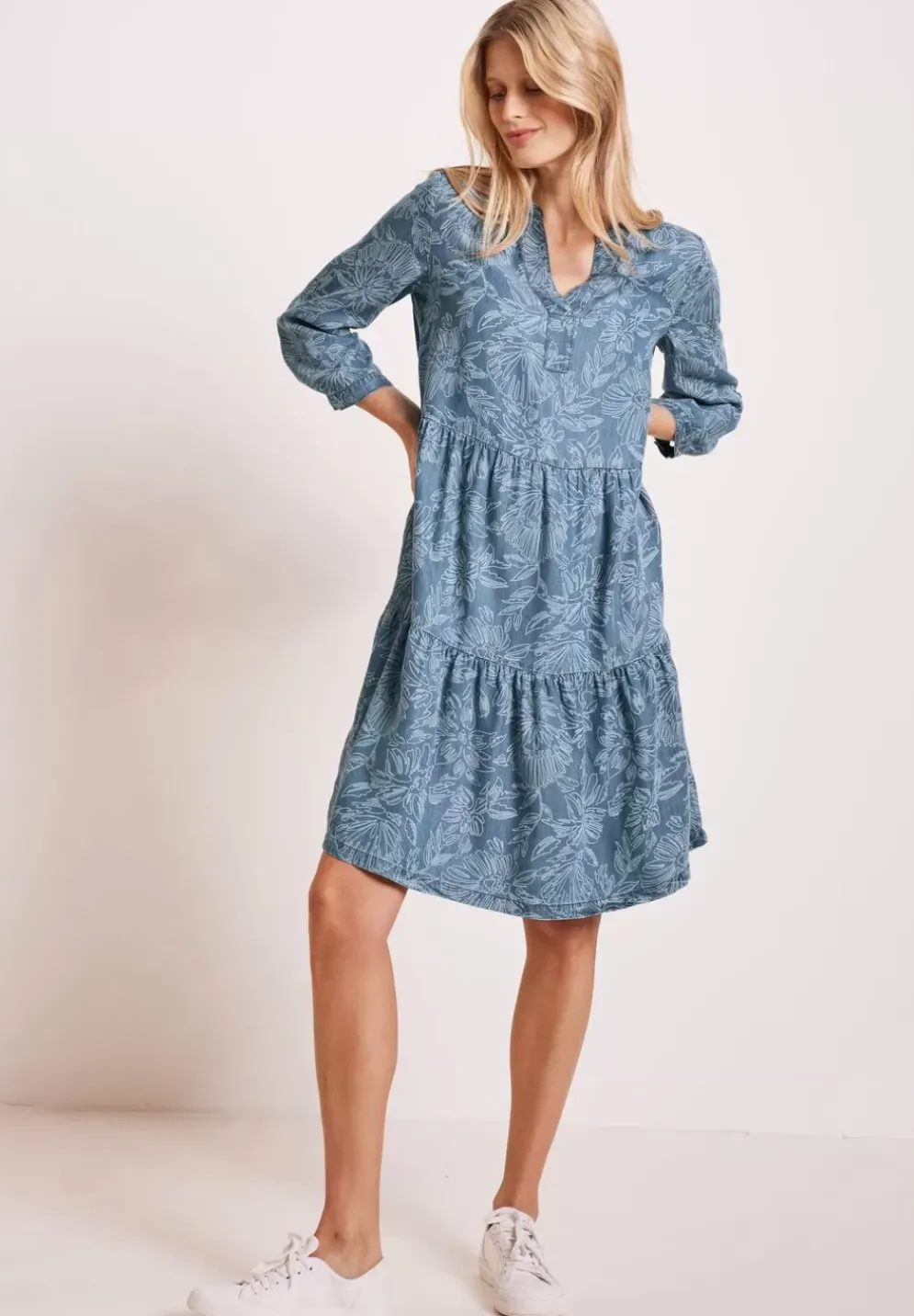 Lyocell Kleid Mit Print