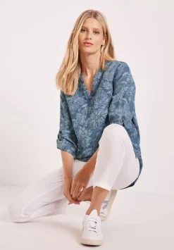 Lyocellbluse Mit Blumenprint