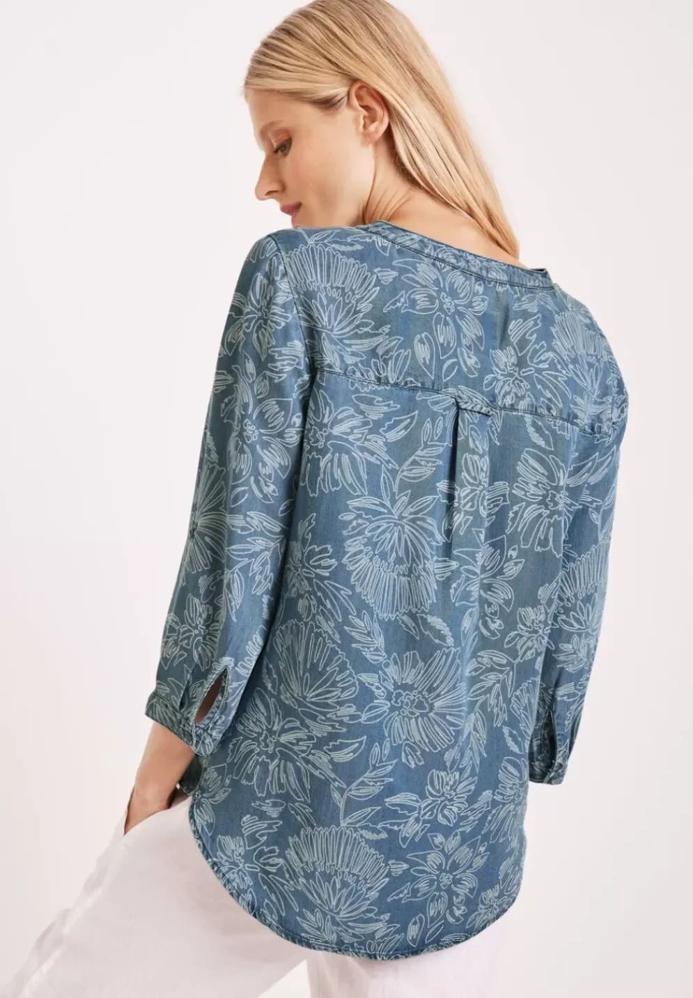 Lyocellbluse Mit Blumenprint
