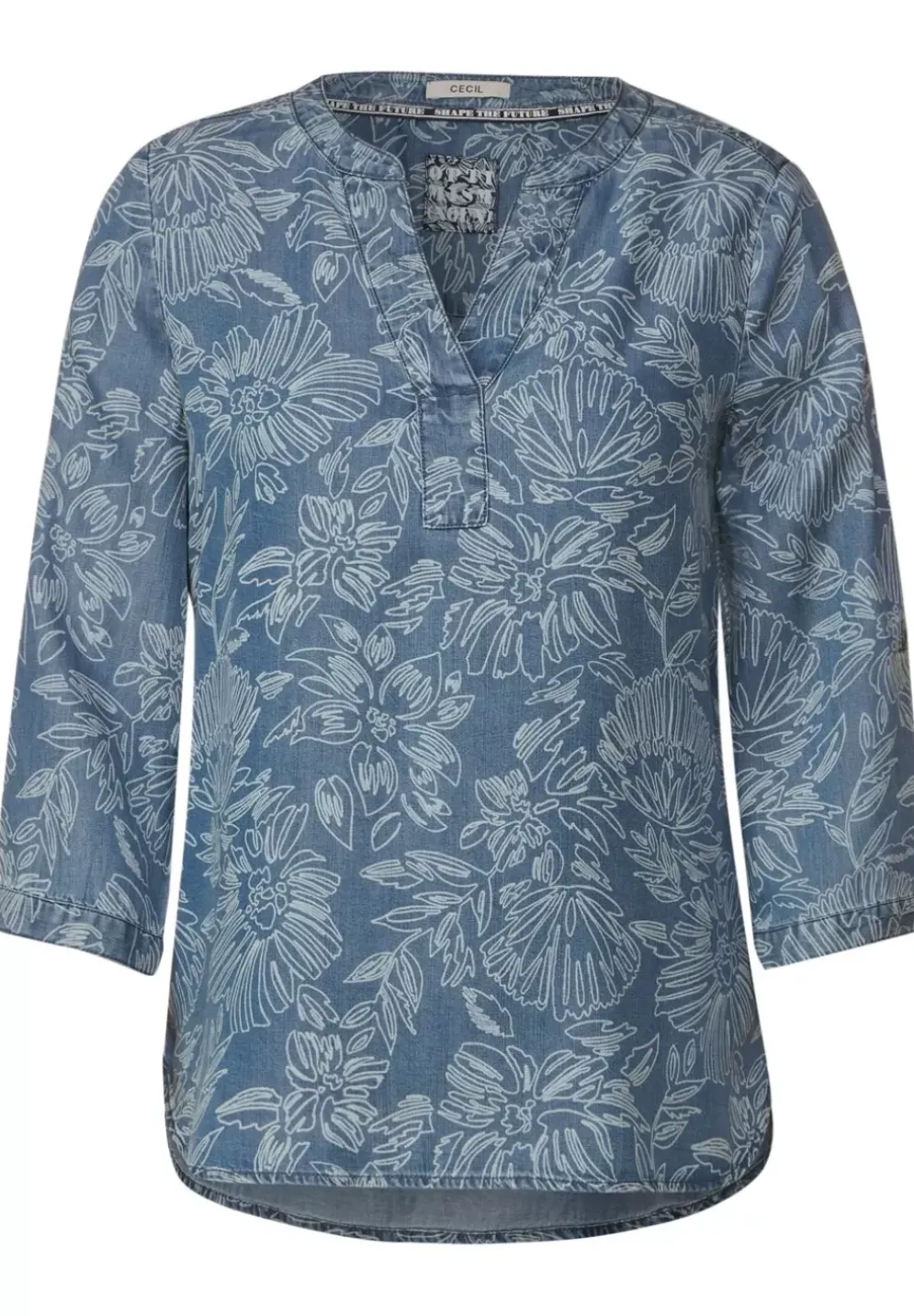 Lyocellbluse Mit Blumenprint