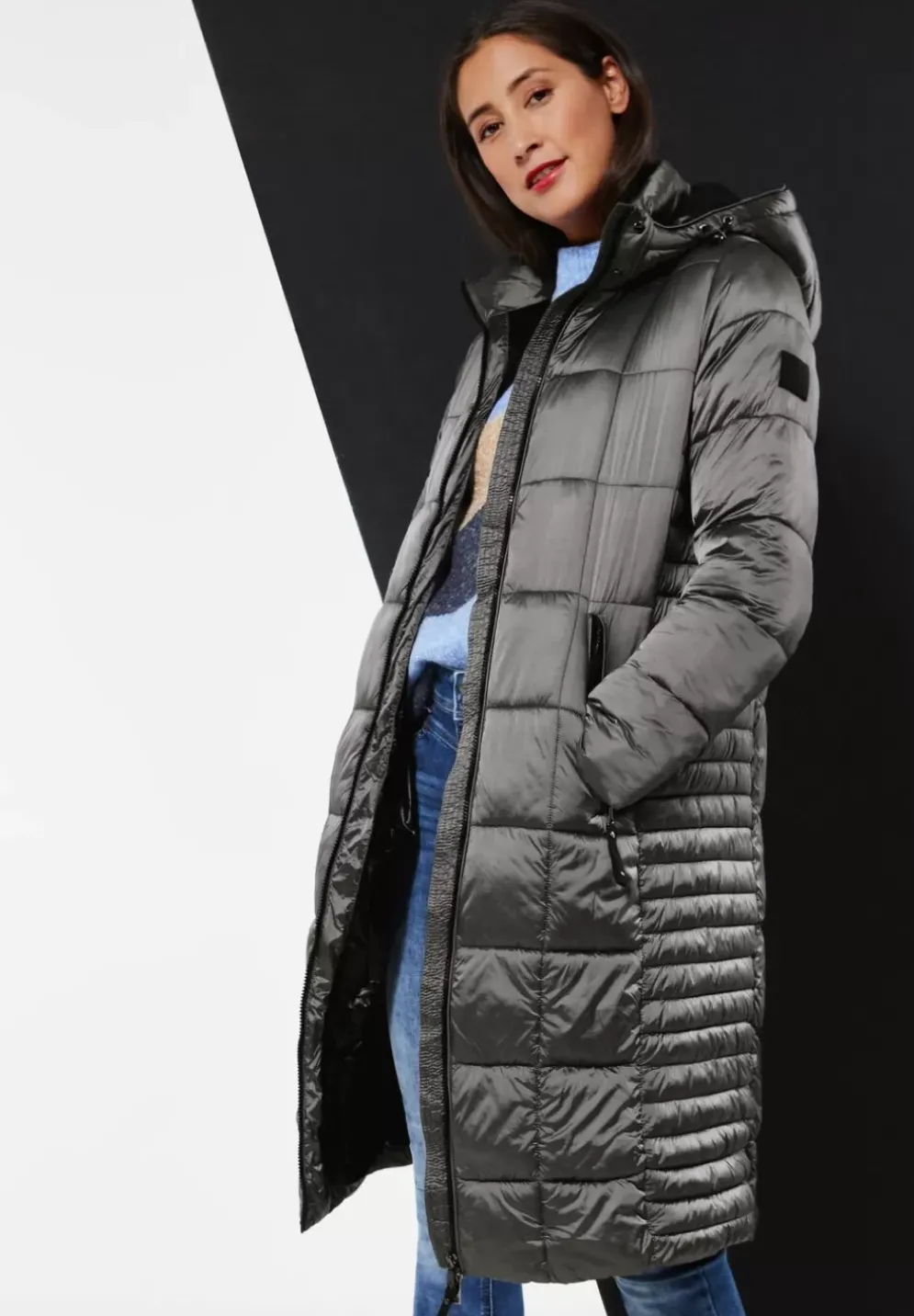 Mantel Mit Zipper