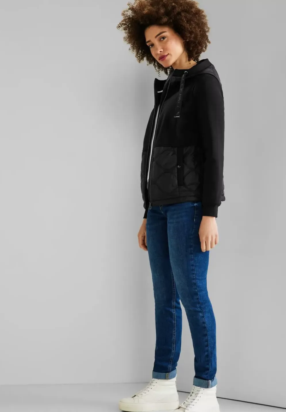 Materialmix Jacke