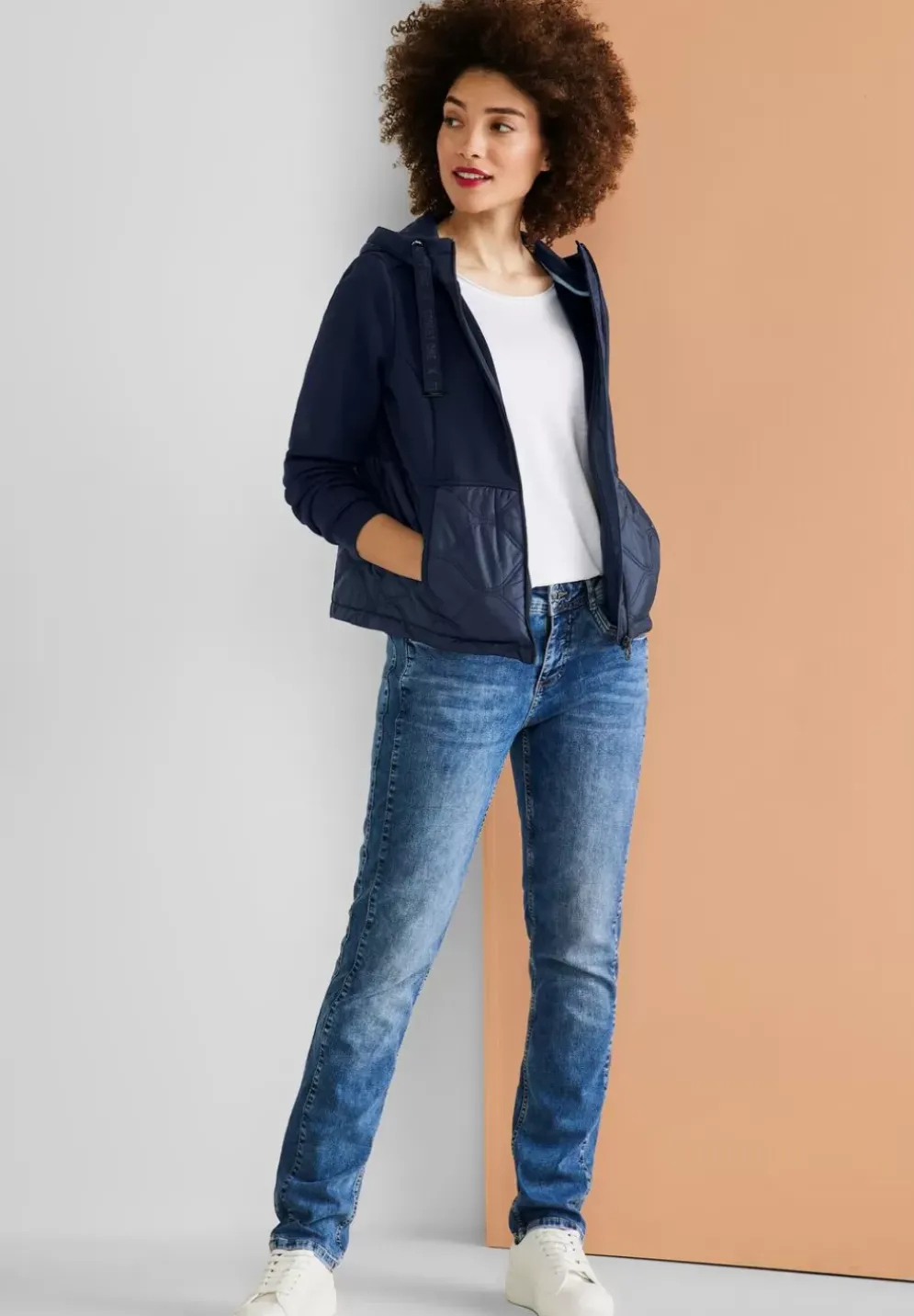 Materialmix Jacke