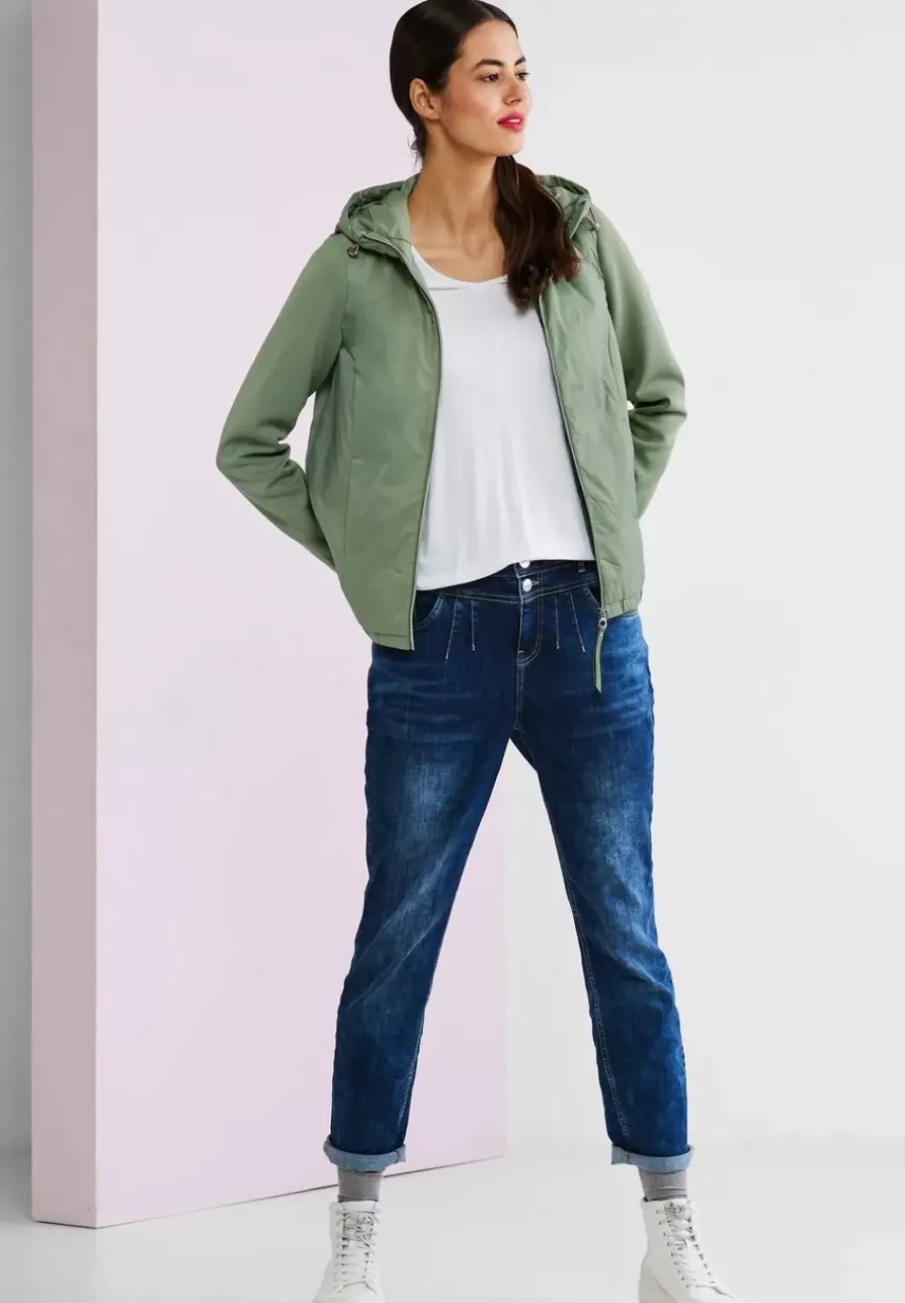 Materialmix Jacke