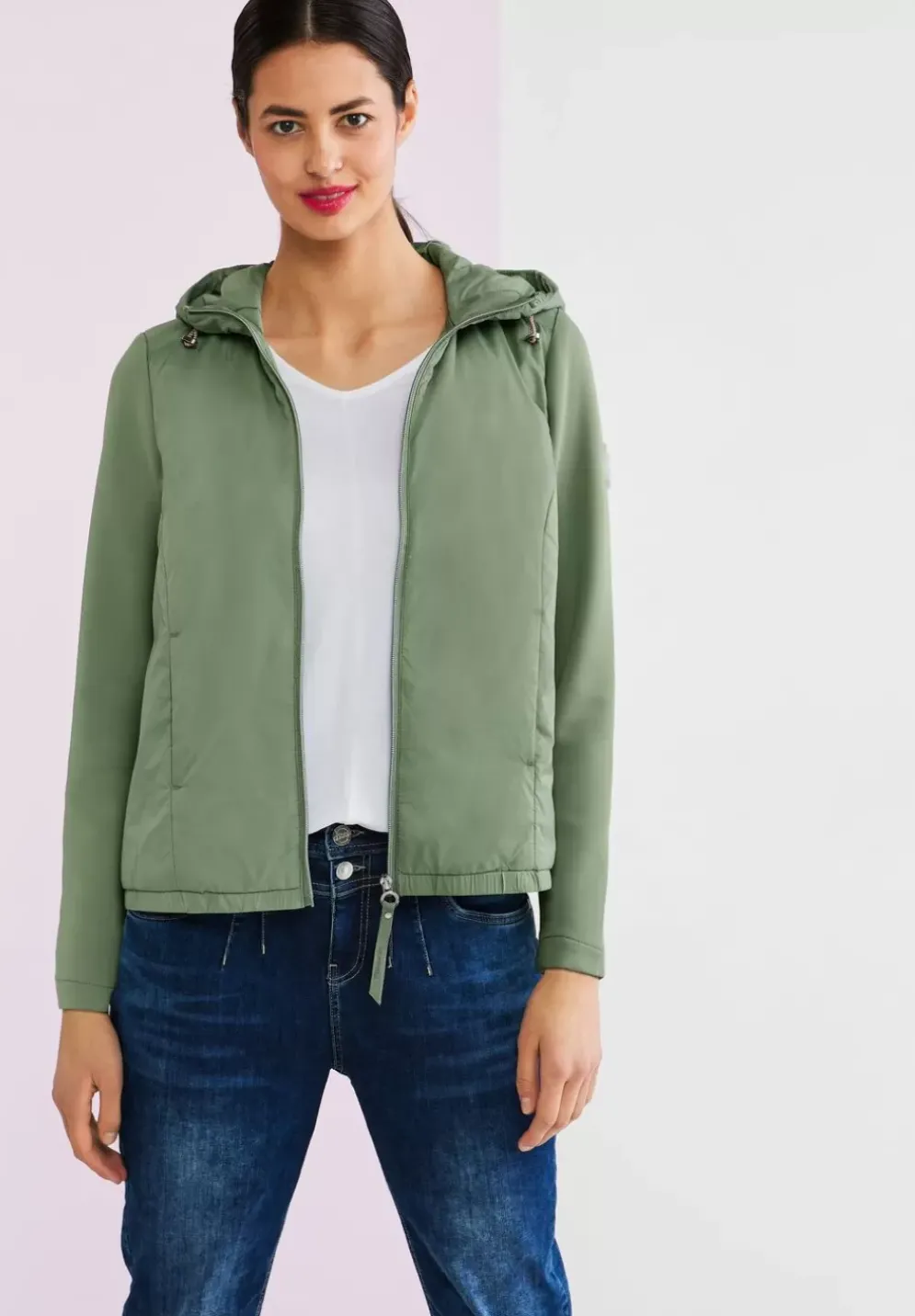 Materialmix Jacke