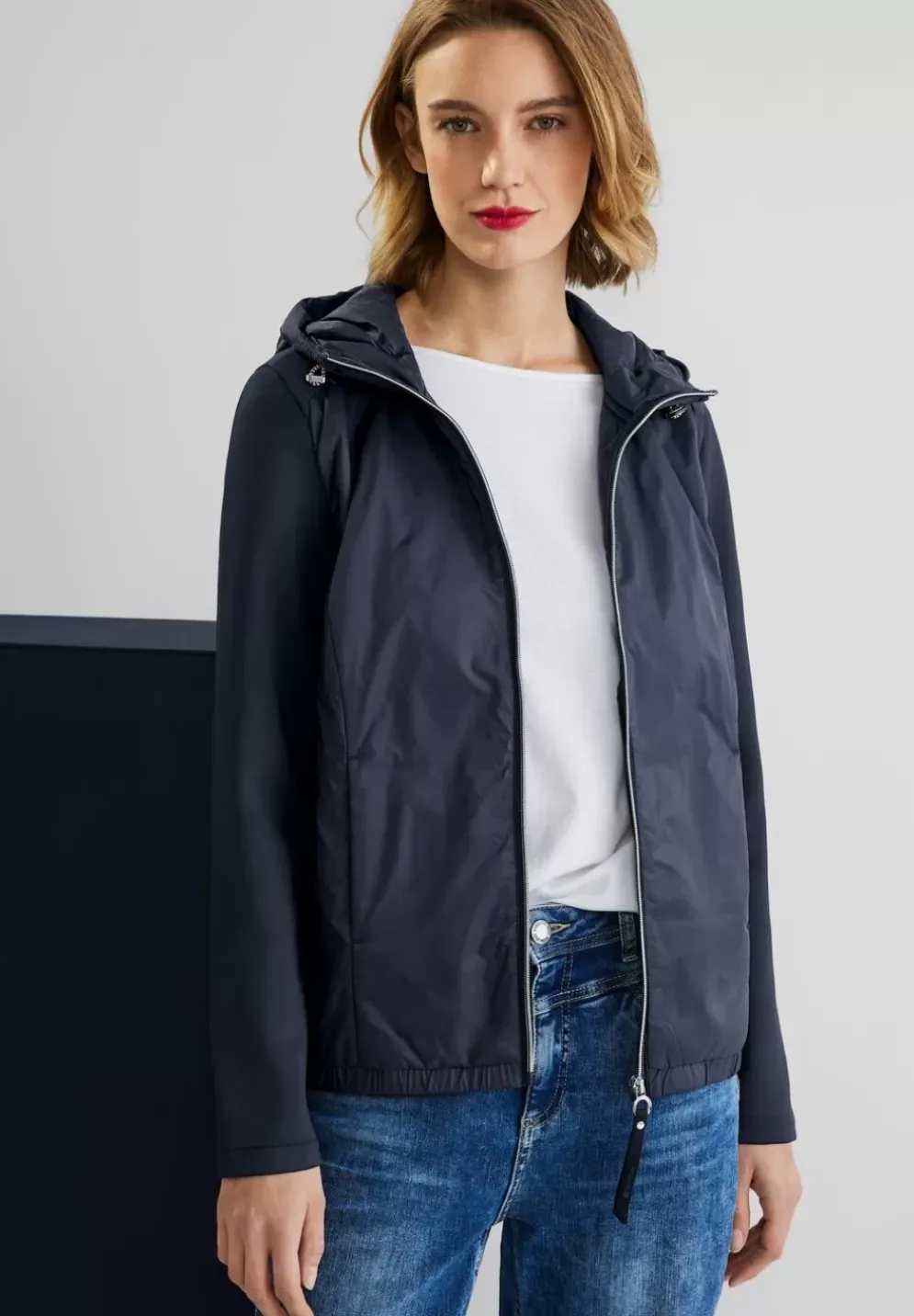 Materialmix Jacke