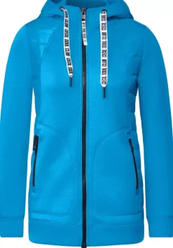 Materialmix Jacke Mit Zipper