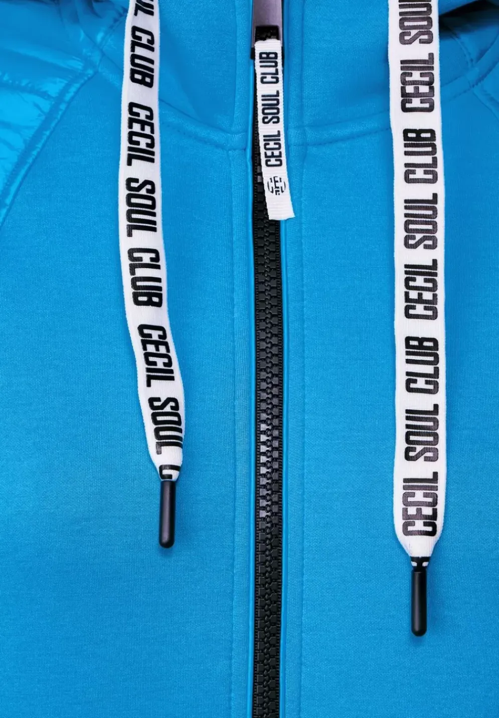 Materialmix Jacke Mit Zipper