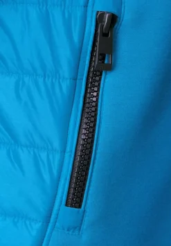 Materialmix Jacke Mit Zipper