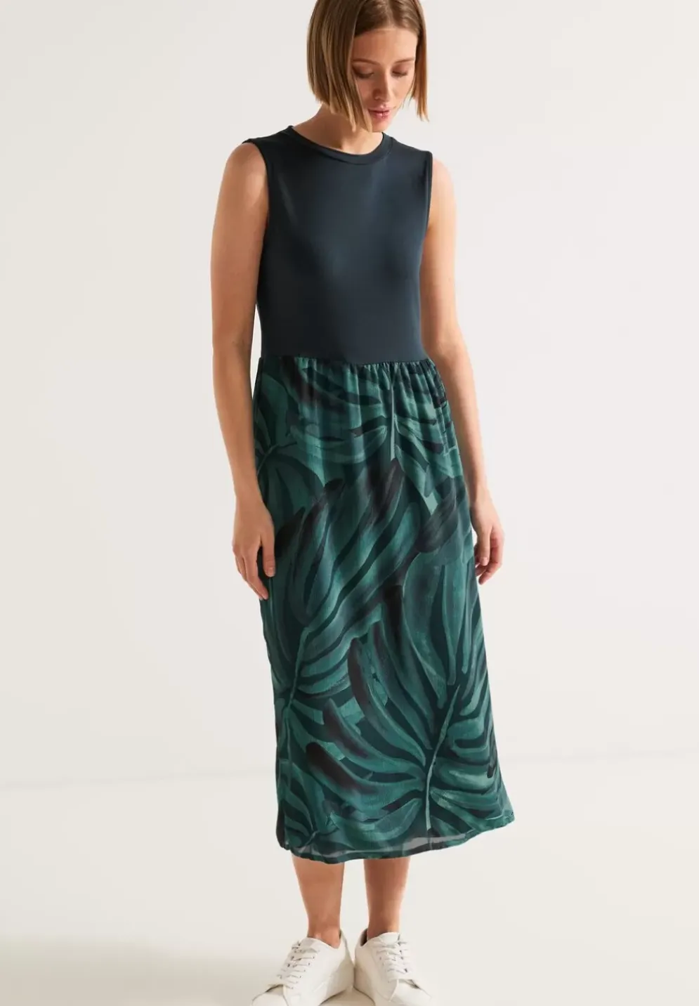 Materialmix Kleid
