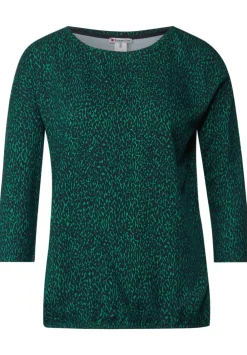 Materialmix Leo Print Shirt