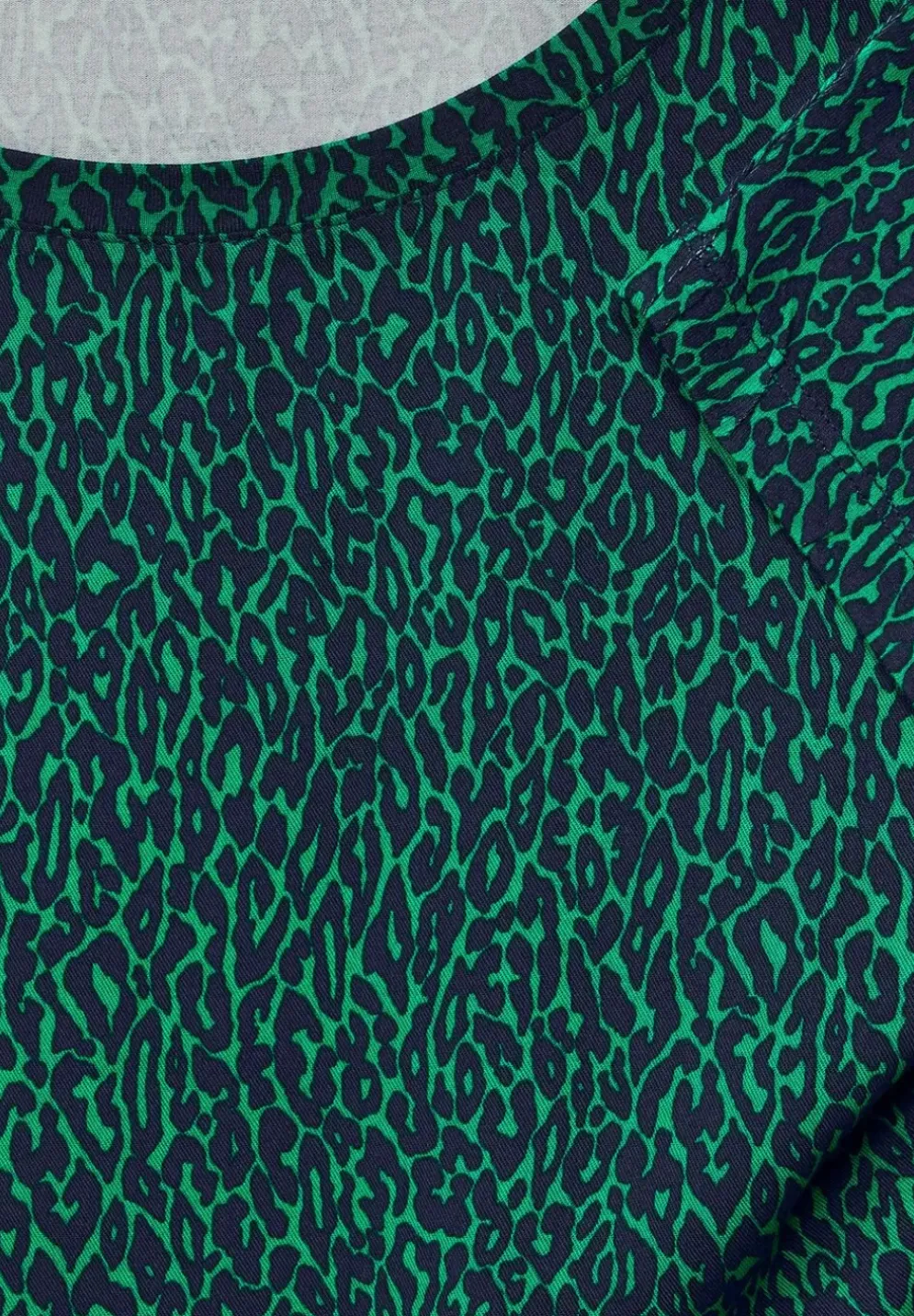 Materialmix Leo Print Shirt