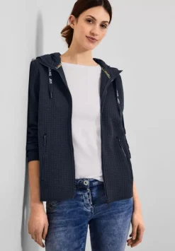 Materialmix Sweatjacke