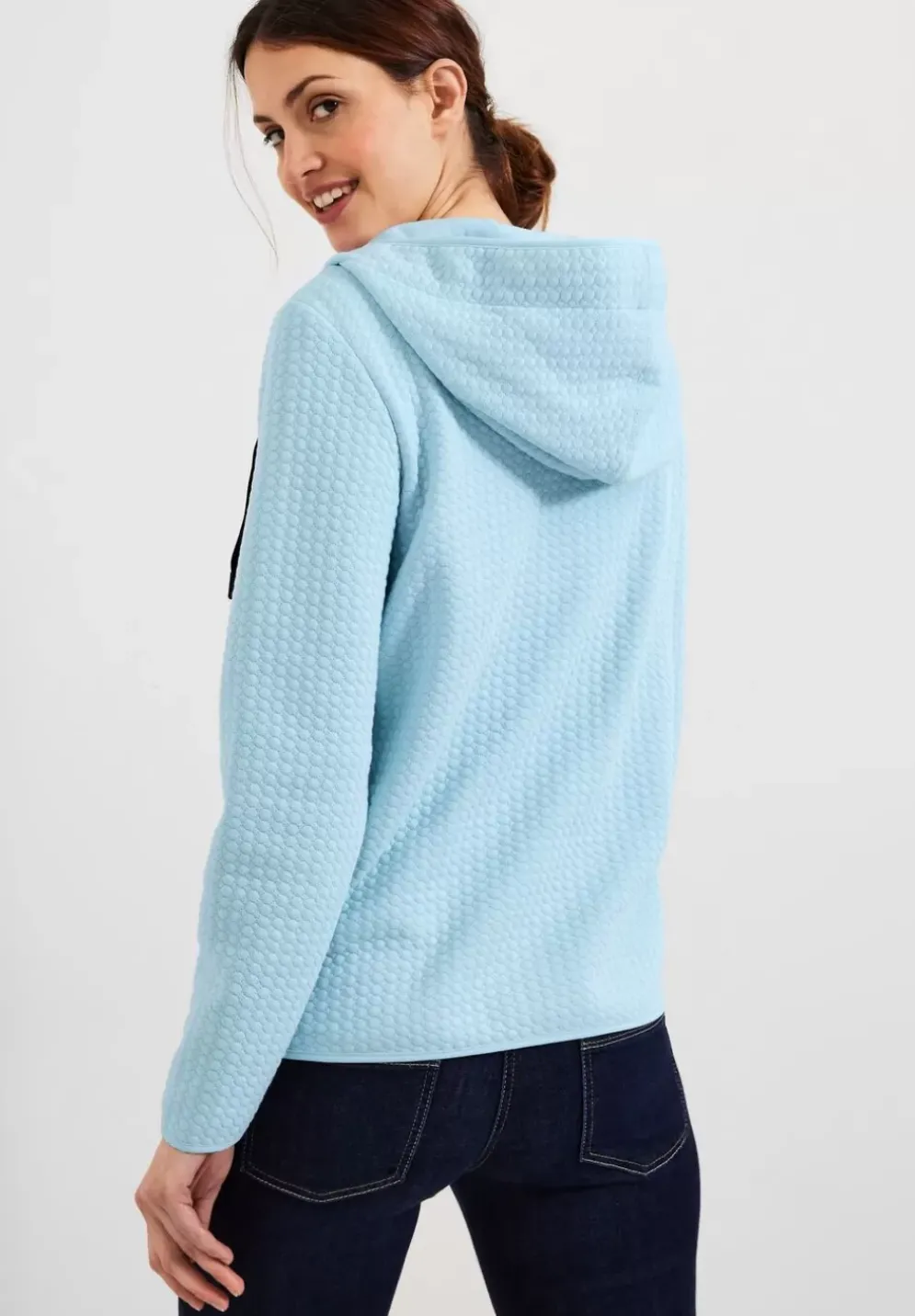 Materialmix Sweatjacke