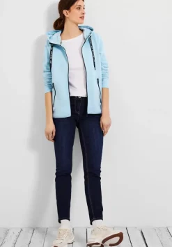 Materialmix Sweatjacke