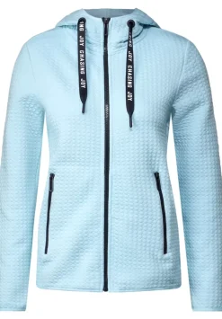 Materialmix Sweatjacke