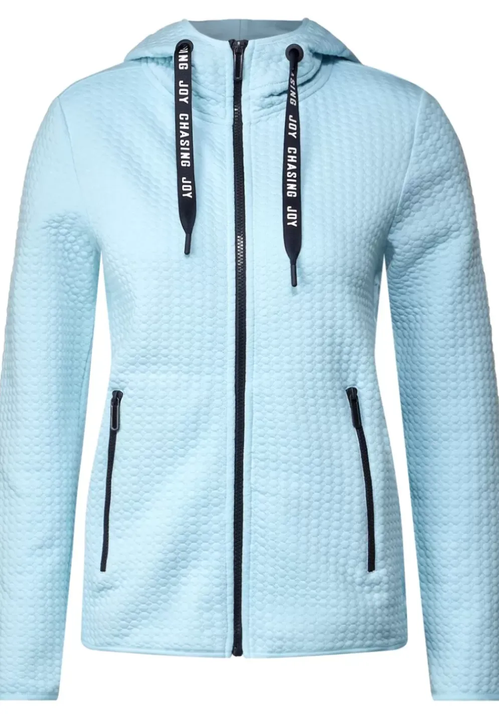 Materialmix Sweatjacke