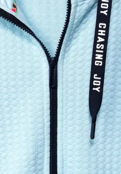 Materialmix Sweatjacke