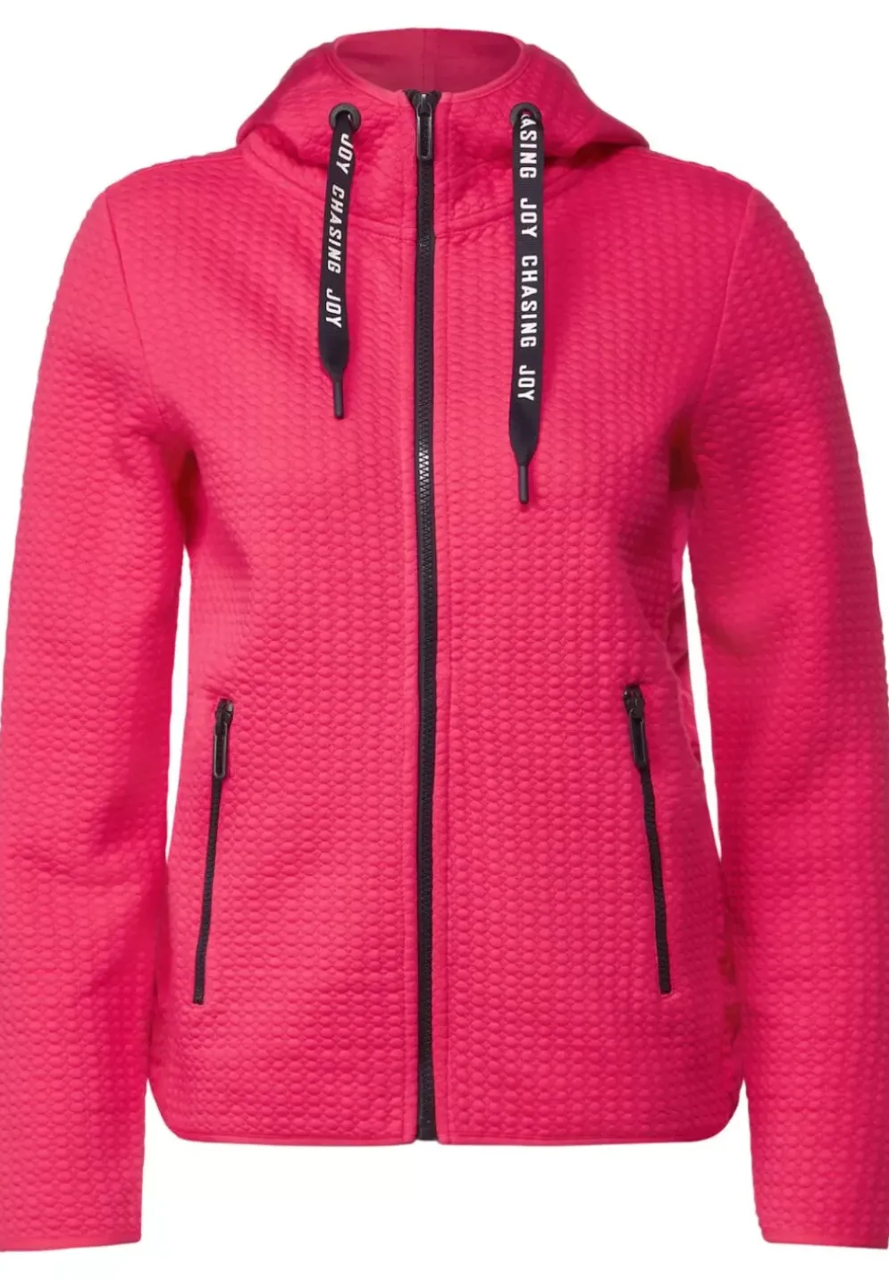 Materialmix Sweatjacke