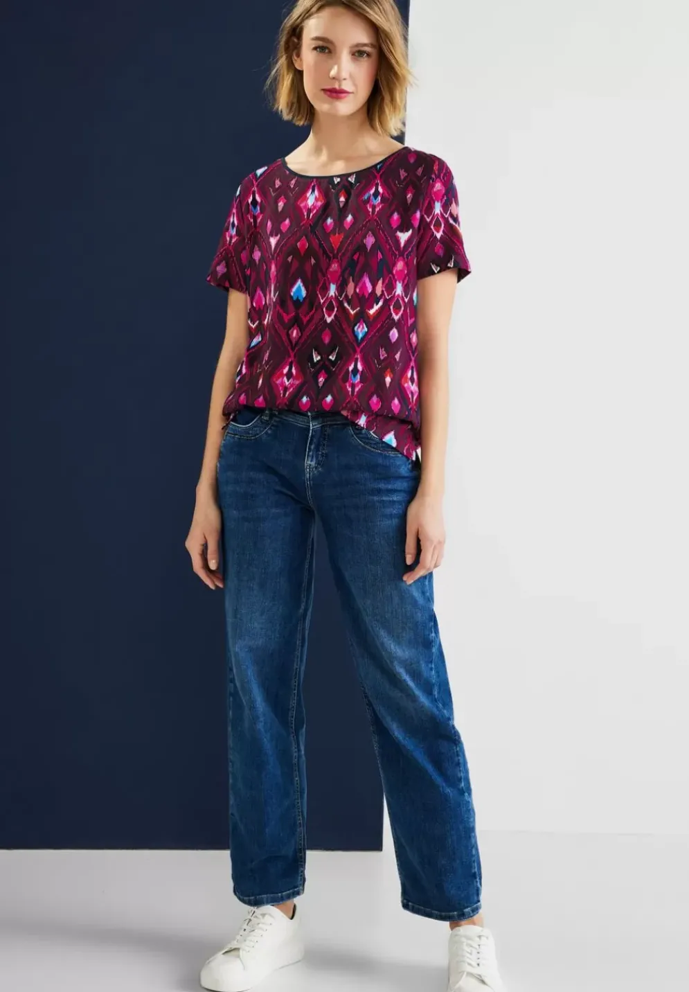 Materialmix T-Shirt