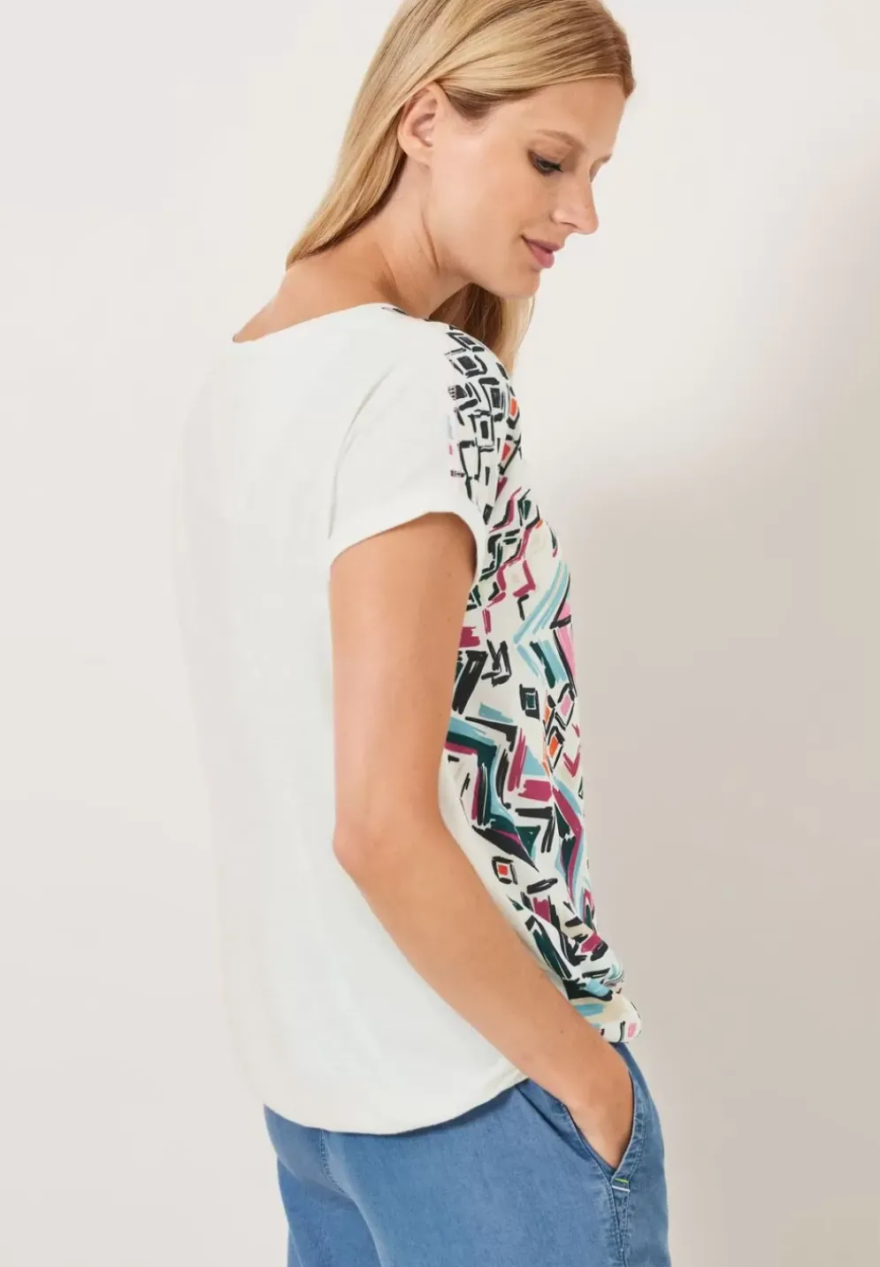 Materialmix T-Shirt