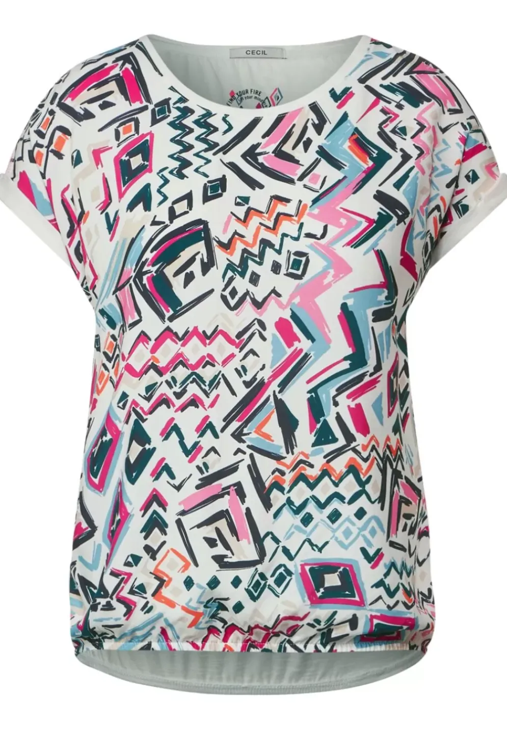Materialmix T-Shirt