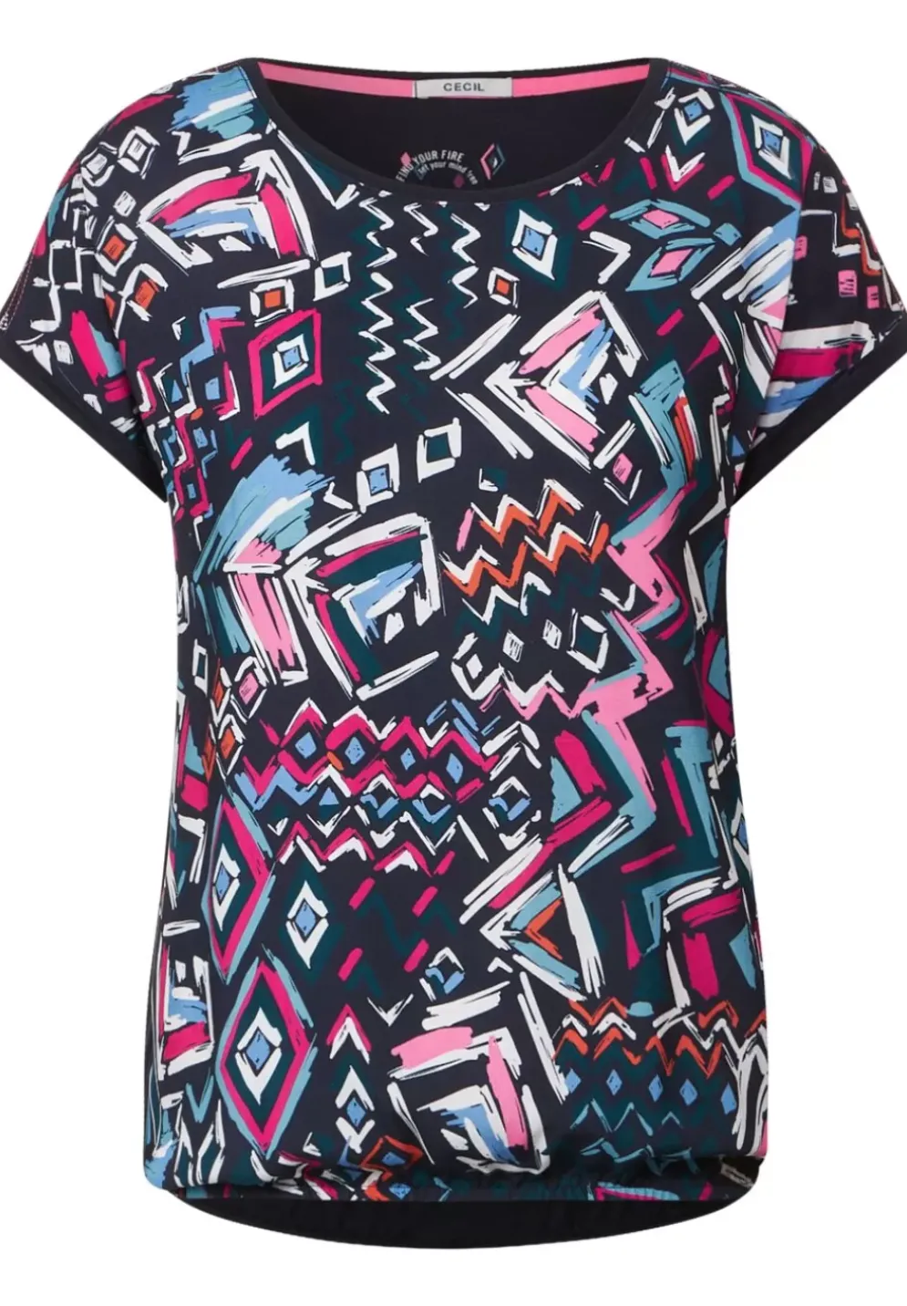 Materialmix T-Shirt