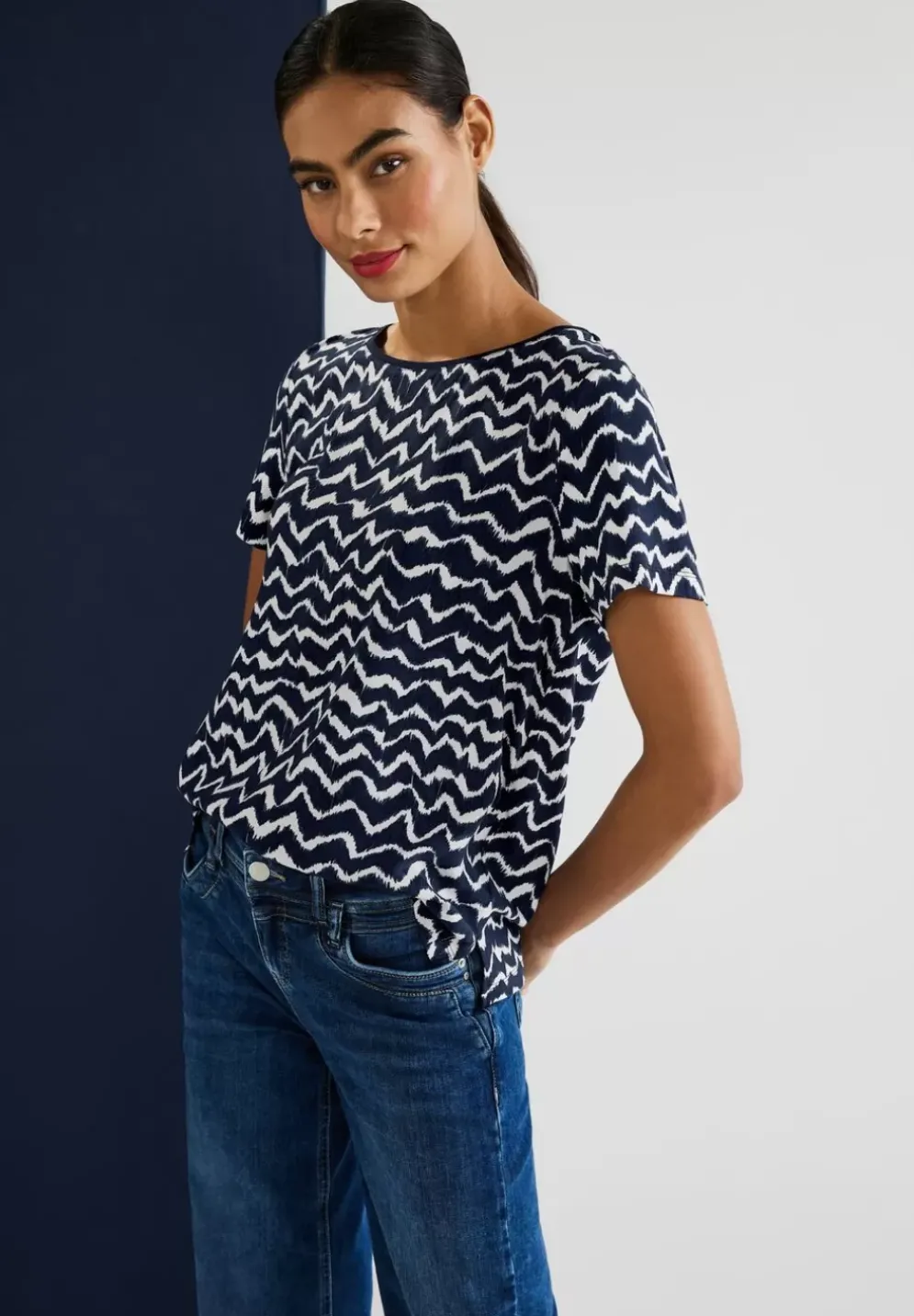 Materialmix T-Shirt